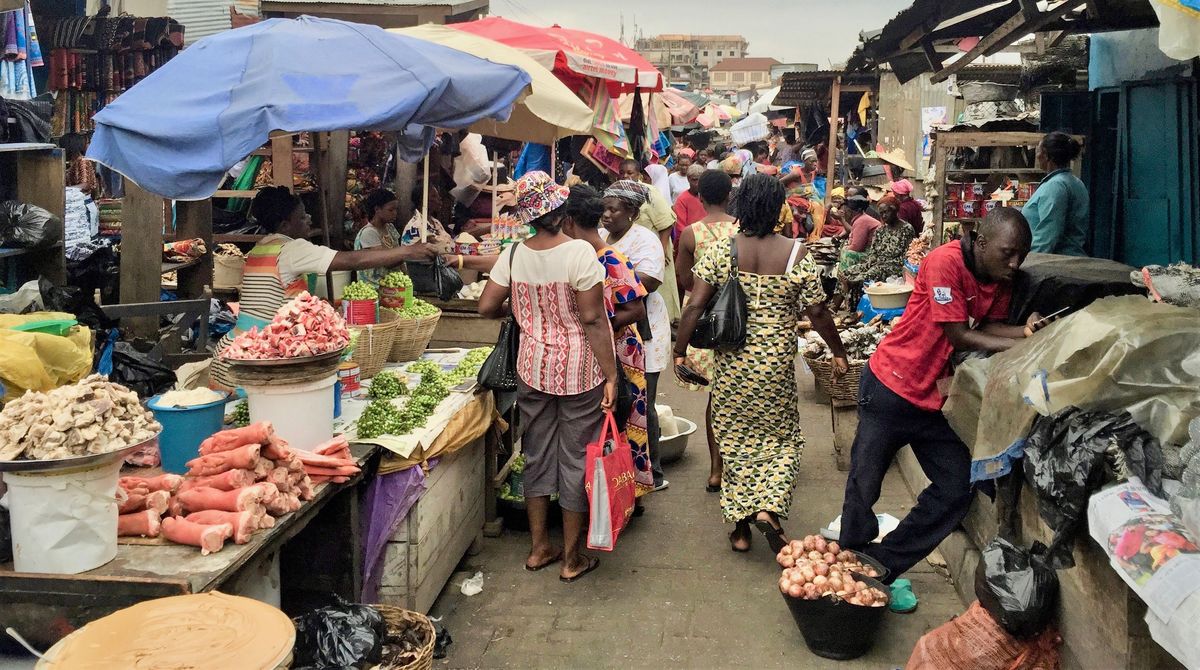 Bantama Market in Ghana