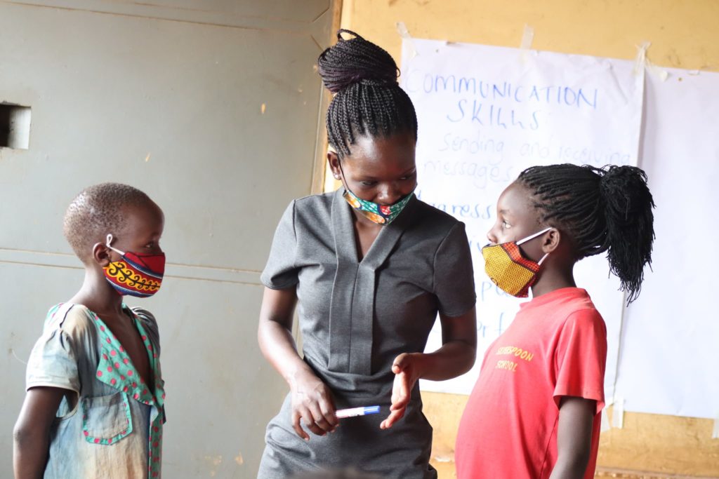 WomenStrong partner Girl Up Initiative Uganda resumed their girls' empowerment clubs once it was safe to do so.