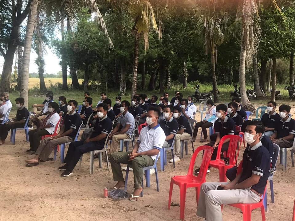 men attending a violence prevention event